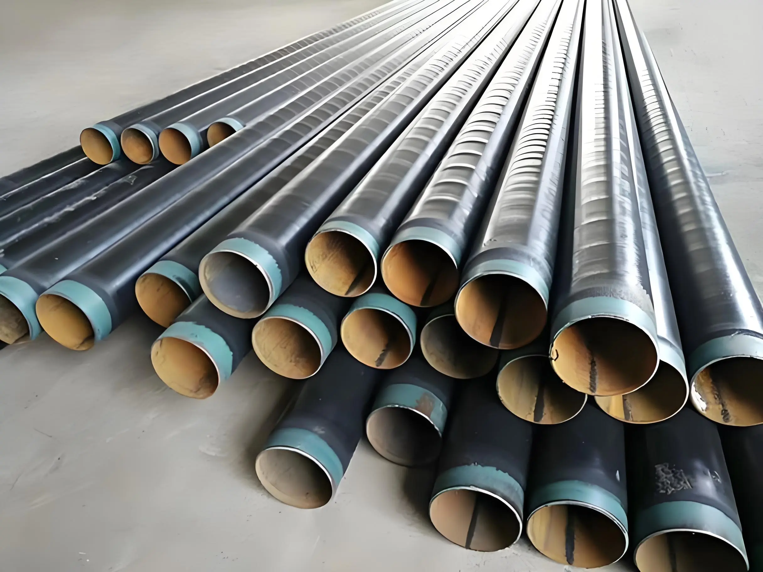 PE coated steel pipe PE coated steel pipe
